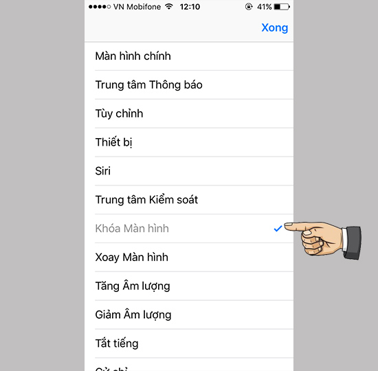 Khóa màn hình
