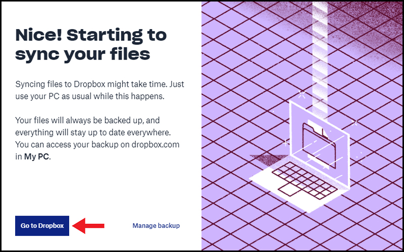 Đi đến Dropbox