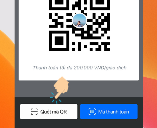 Nhiều phương thức thanh toán tiện lợi tùy theo điều kiện thực tế: quét mã QR hay sử dụng mã thanh toán.