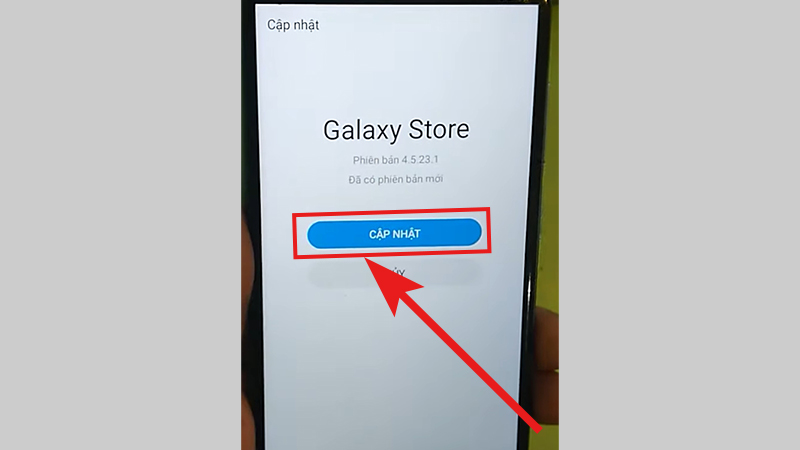 Cập nhật Galaxy Store