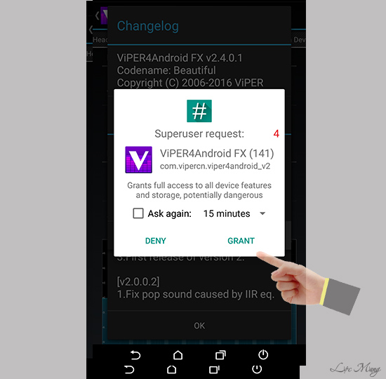 huong dan tuy bien am thanh Android