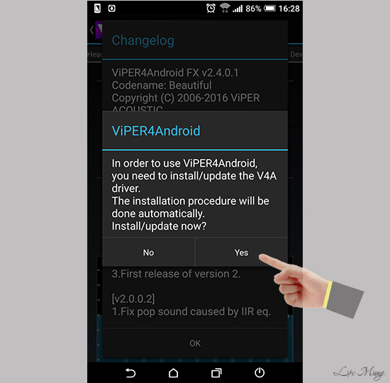 huong dan tuy bien am thanh Android