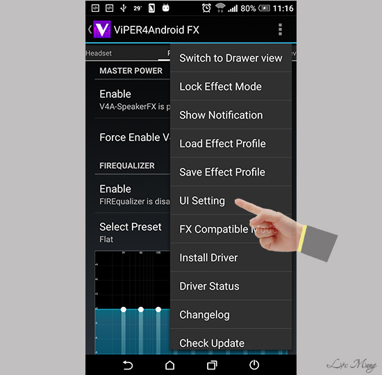 huong dan tuy bien am thanh Android