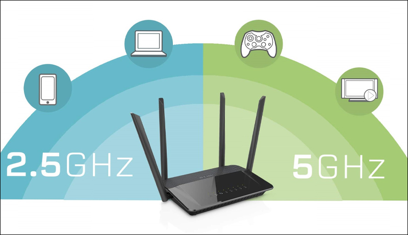 WiFi 5 GHz có tốc độ kết nối nhanh hơn WiFi 2.4 GHz