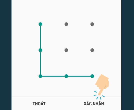 Bước 4: Bạn hãy cài đặt và xác nhận mật khẩu dự phòng.