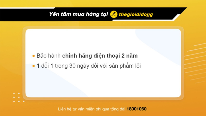  Chính sách bảo hành điện thoại tại Thế Giới Di Động
