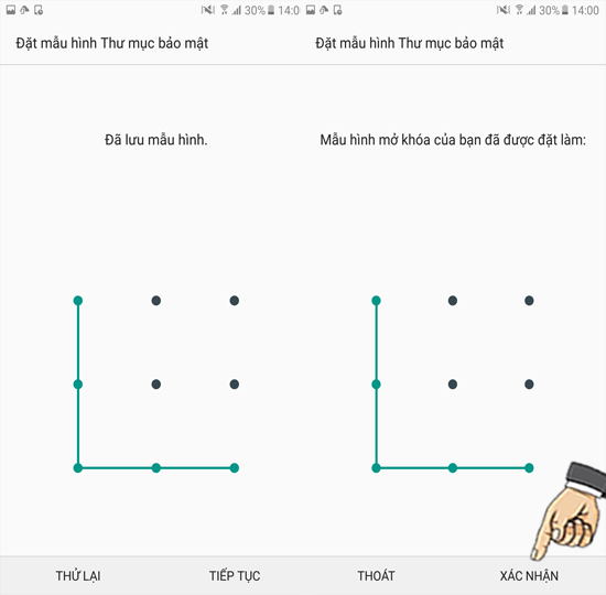 Bước 5: Thiết lập mật khẩu.