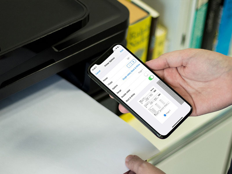 Kết nối máy in với iPhone bằng công cụ AirPrint