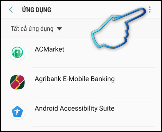 Bước 3: Bấm vào dấu ba chấm trên góc phải.