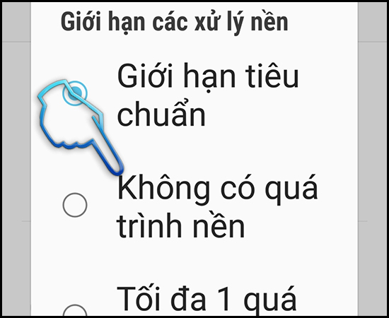 Bước 3: Không có tiến trình chạy dưới nền.